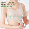 Wireless Front Cross Buckle Lace Lift Bra